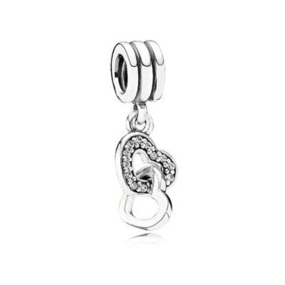 Pandora "Interlocking Hearts" Dangle Charm (*Discounted Shipping*) - Picture 1 of 1